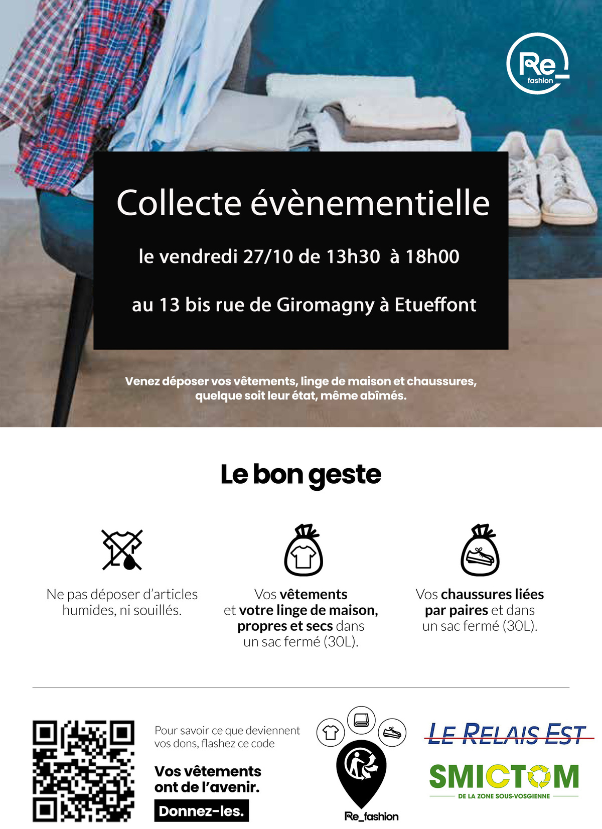 Collecte de linge online usagé